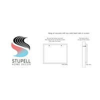 Stupell Industries Aquatic Delfins i riba Primorski slikarstvo Crna uokvirena umjetnost Print Wall Art