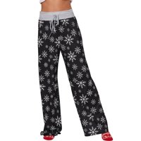Dame Božićne tiskane labave padžama hlače casual pidžama hlače dame istegnutske struke