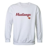 Midwestern State University Mustangs Script Fleece Crewneck Pulover Dukserica