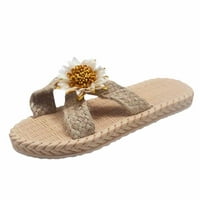 Ravne sandale za žene Bohemian Flowers Open Toe ljetne papuče na plaži cipele ravne sandale na plaži