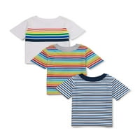 Garanimals Baby Boy Stripe Tees Multi-Pack, 3pc