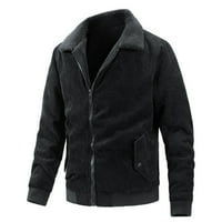 Muška modna jednostavna čvrsta džepa džepa džemper jakna lagana jakna