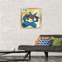 Pokémon - Lucario zidni poster, 14.725 22.375 Uramljeno