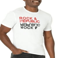 Rock & Republic muški kratki rukav Crew vrat ogledalo Logo Tee