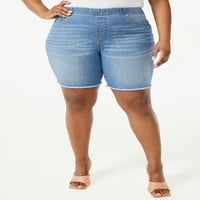 Sofia Jeans Women's Plus Size Gabriela Curvy Pull-On Bermuda Shorts
