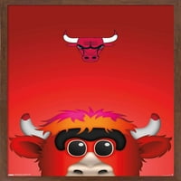 Chicago Bulls-S. Preston Mascot Benny Wall Poster, 14.725 22.375