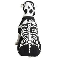 Halloween sablasan carinski Canine Glow Bones kostim XS-XL