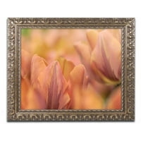 Zaštitni znak likovne umjetnosti' narandžasti tulipani ' platnena Umjetnost Cora Niele, Zlatni okićeni