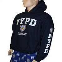 Fabrika NYPD dukserica s bijelim rukavima s printom tamnoplava velika