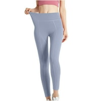 Tajice za vježbanje ženske rastezljive tanke hlače za jogu visokog struka za podizanje stražnjice čvrste
