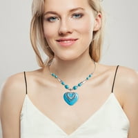Lzobxe ogrlice za žene etničko suncokret tirkizne ogrlice nakit nakit dame i djevojke izvrsne s poklon