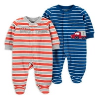 Carter's Child Of Mine Baby Boys Mikroflajs Sleep ' N Play pidžama, 2 pakovanja, Preemie-mjeseci