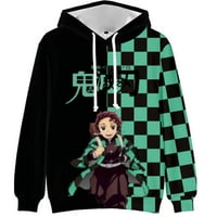 Anime Demon Slayer Hoodies Tomioka Giyuu Štampani dukseri Harajuku Ležerne prilike pulover s kapuljačom