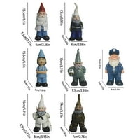 Yubutua Funny Gnome Resin resorni ukras ukras za uređenje kućnih vrt