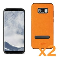 Samsung Galaxy S Sm denim tekstura TPU zaštitni poklopac u narandžastoj boji za upotrebu sa Samsung Galaxy