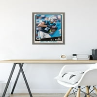 Carolina Panthers - D. J. Moore Zidni Poster, 14.725 22.375 Uramljen