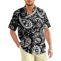 Muška Paisley pamučna majica ličnost Havajska plaža za ljeto
