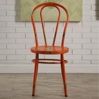 Jakia bočna stolica u antičkoj narančastoj boji