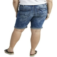 Silver Jeans Co. Ženska Plus Veličina Elyse srednji rast Bermuda kratke veličine struka 12-24