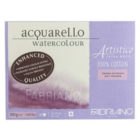 Fabriano Artistico Extra White akvarel blok, LB. GSM, Hot Press, listovi, 12 16