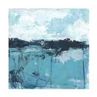 Juni Erica Vess' plava Obala Sažetak II ' platno Umjetnost