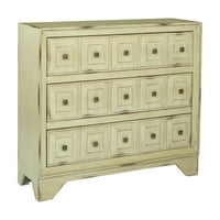 Home Furnishings Granada Ruka Painted Antique Celedon Finish Storage Console