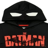 Batman Boys Cosplay s kapuljačom s kapuljačom, dvodelni set odjeće, veličine 4-10