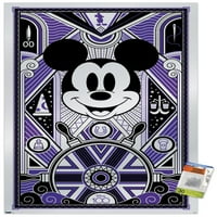 Disney 100th godišnjica - Deco-Luxe Mickey Mouse zidni poster sa pushpinsom, 22.375 34