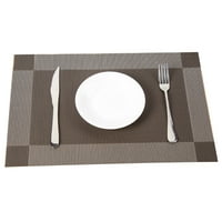 45X PVC vodootporna toplotna izolacija Mat Dinning stol zdjela Dish Pad Placemat Crna