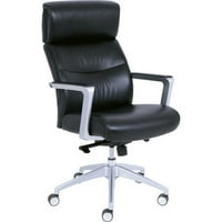 LA-Z-Boy Big & visoka Executive Visokog stražnji stolica Crno vezano kožno sjedalo - Crno vezana koža