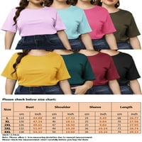 Caprese Dame Osnovni Pulover Casual Hollow Tops Holiday Summer T Shirts Oversized Tunika