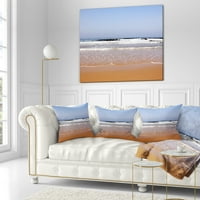 Designart prelijepo more i Plaža Ashdod Izrael-jastuk za bacanje na obalu mora - 16x16