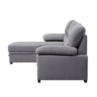 Nazli Reverzibilni Storage Sleeper Sekcijska Sofa, Siva Tkanina 55525