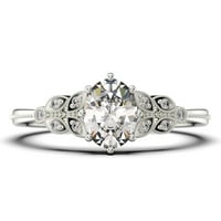 Predivna Boho & hipi 2. Karatni Ovalni rez Vintage Look dijamantski Moissanite zaručnički prsten, vjenčani