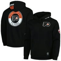 Muška Mitchell & Ness Crna Philadelphia Flyers City kolekcija pulover Hoodie