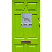 Carolines blaga BB5500DS škotska deerhound dobrodošli na zid ili viseći otisci na vratima, 12x16, višebojni