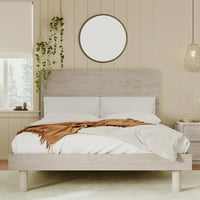 Royard Oaktree okvir za krevet na platformi pune veličine sa uzglavljem Moderan koncizan stil krevet od