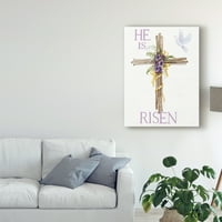 Zaštitni znak Likovna umjetnost 'Uskršnji blagoslov izrekao III sa križnom platnom umjetnošću Kathleen Parr McKenna