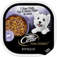 Cesar Home Delights T-$ biftek, jaja i sir okus za pse zabulje za odrasle, 3. oz