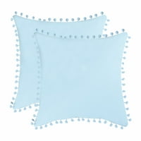 Jedinstvena povoljna čvrsta dekorativna Navlaka za jastuk 18 x18 plava