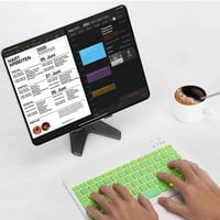 U lagana ergonomska tastatura sa pozadinskim RGB svjetlom, Multi uređaj tanka punjiva tastatura Bluetooth