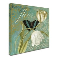 Zaštitni znak likovne umjetnosti Bijeli tulipani II platno umjetnost bojom pekarom