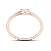 1 5CT TDW Diamond 10k prsten za obećanje pasijansa od ružičastog zlata