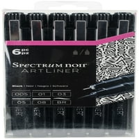 Spectrum Noir Artliner 6 pkg-crna, fino i četka