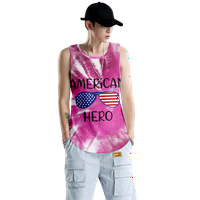 4. jula grafička majica mišića bez rukava američka zastava USA Zastava 4. jula Orao 3D Tank Tops za muškarce