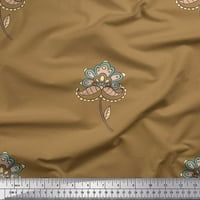 Listovi tkanine Soimoi Poly Georgette & Floral Artistic Print Fabric by the Yard Wide