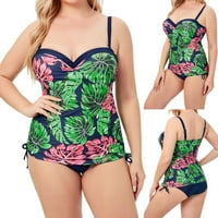 Žene plus veličine Split kupaći kostimi elegantni udobni kupaći kostim bikini set dva odijela