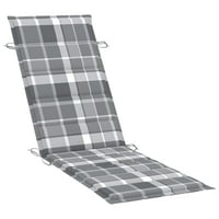 Tomshoo jastuk za ležaljke siva Provjera uzorak 73.2x22. 8 x1. 2 Oxford tkanina