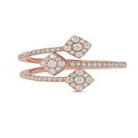 Imperial 10k Rose Gold 1 2CT TDW dijamant Ženski modni prsten