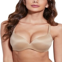 Deyllo ženski Underwire potpuno pokrivanje podstavljeni bešavni grudnjak sa više puteva, Praline 36a